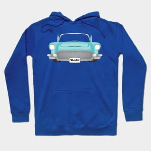 Teal Muscle Car Hoodie